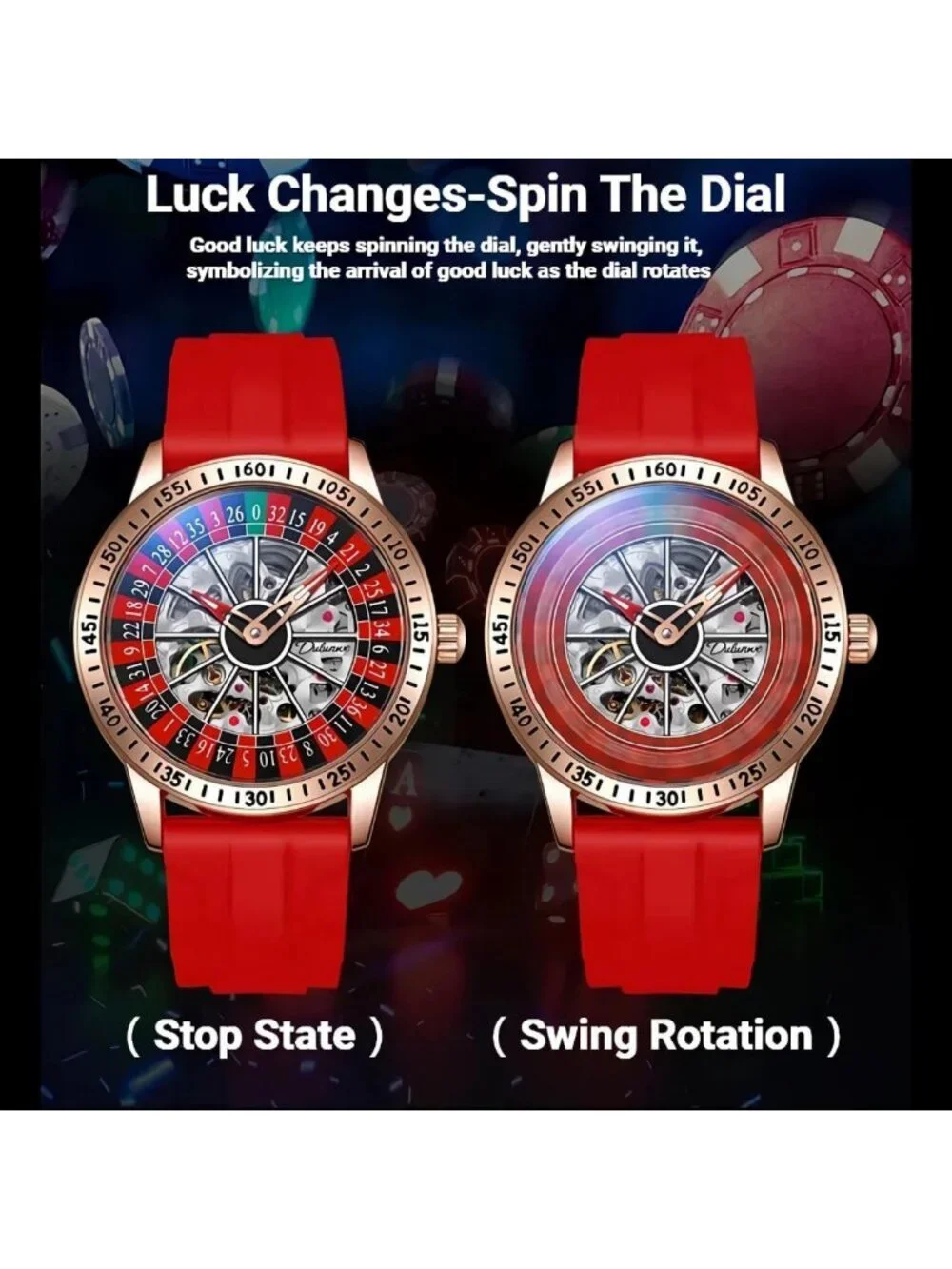 Stylish Automatic Mechanical Men's Watch | Hollow Skeleton Design, Waterproof